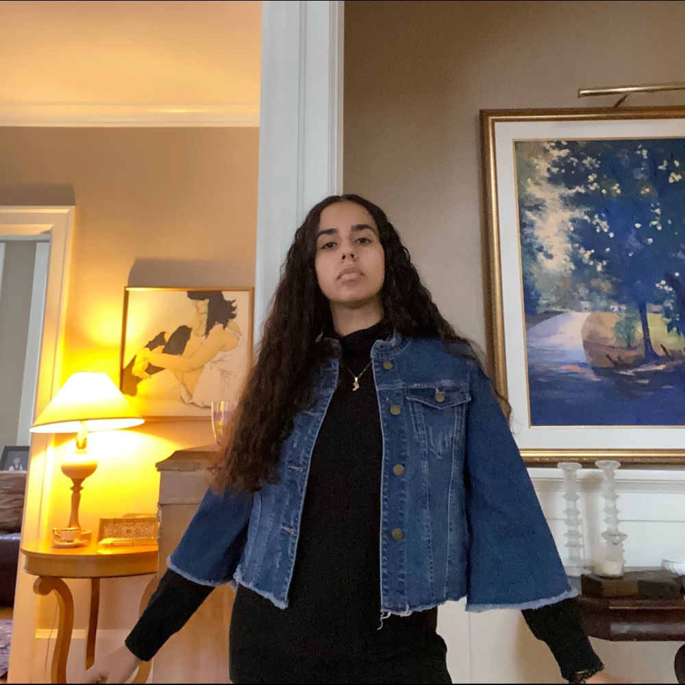 Rachel Roy - Bell Sleeve Denim Jacket